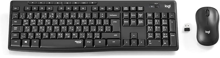 Logitech MK295 Silent Wireless Mouse & Keyboard Combo with SilentTouch Technology, Full Numpad, Advanced Optical Tracking, Lag-Free Wireless, 90% Less Noise,