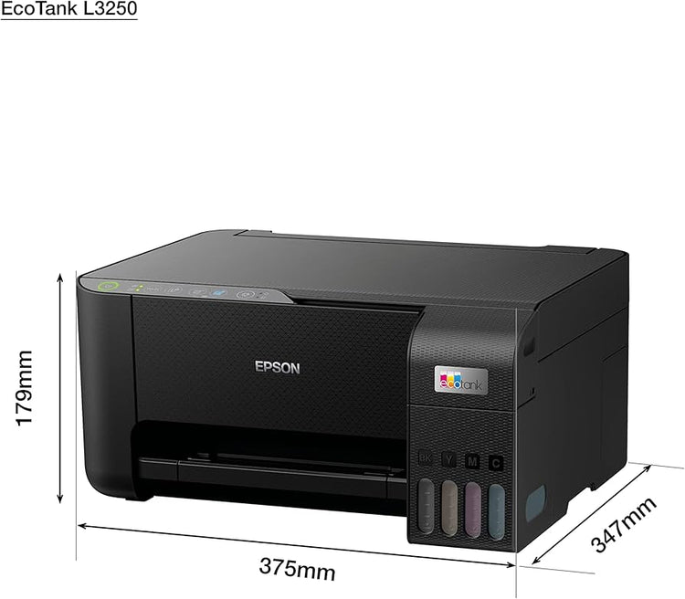 Epson EcoTank L3250 Home ink tank printer A4, colour, 3-in-1 printer with WiFi, comes with 2 Black+3 Colour inks inside, UAE Warranty