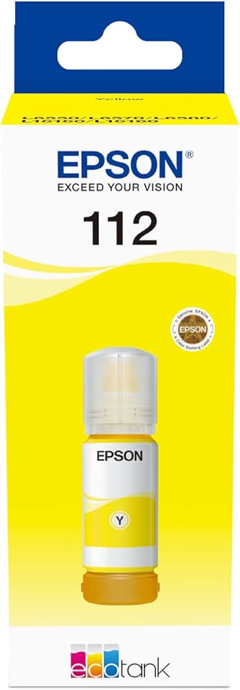 Epson 112 EcoTank Pigment Yellow ink bottle