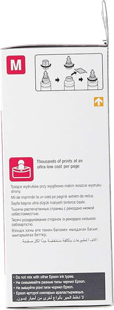 Epson T6643 EcoTank Ink Bottle, Magenta Ink for Printer Refill, 70ml
