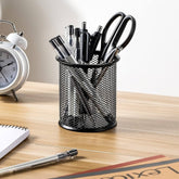 Wire Mesh Pen Cup, Pen Holder Black