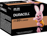Duracell AA Alkaline Batteries – 100% Longer Lasting, Leak-Proof, 10-Year Storage Life – Multi-Purpose Use – 20 Pcs in a Box