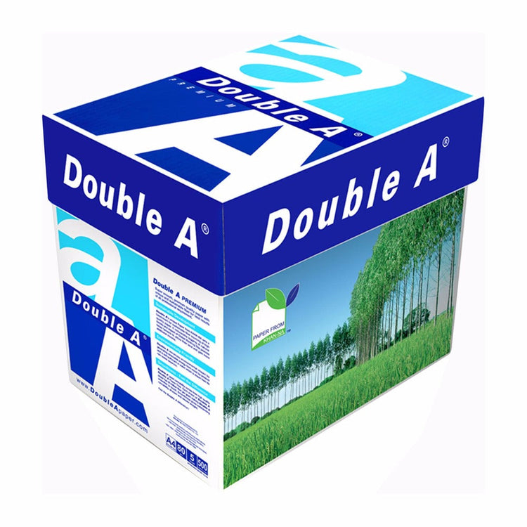 Double A Photocopy Paper - A4, 80GSM, 5 Ream / Box