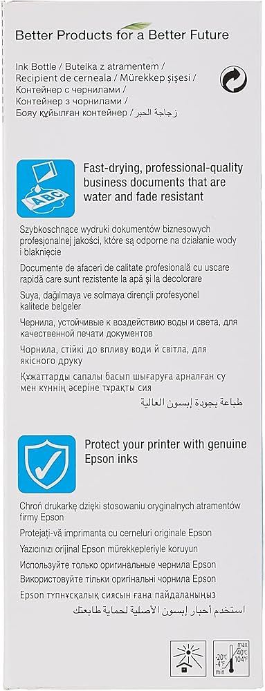 Epson 112 EcoTank Pigment Cyan ink bottle