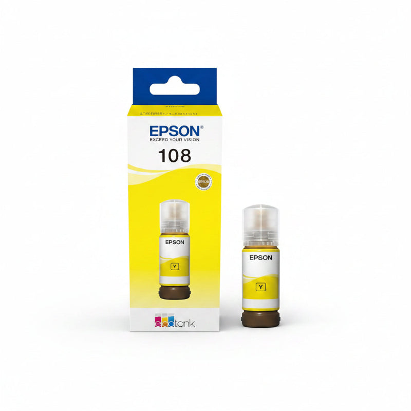 Epson 108 EcoTank Yellow ink bottle