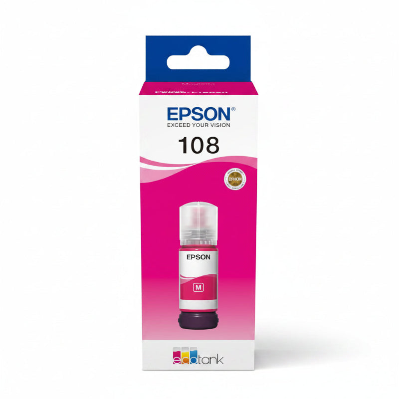 Epson 108 EcoTank Magenta ink bottle