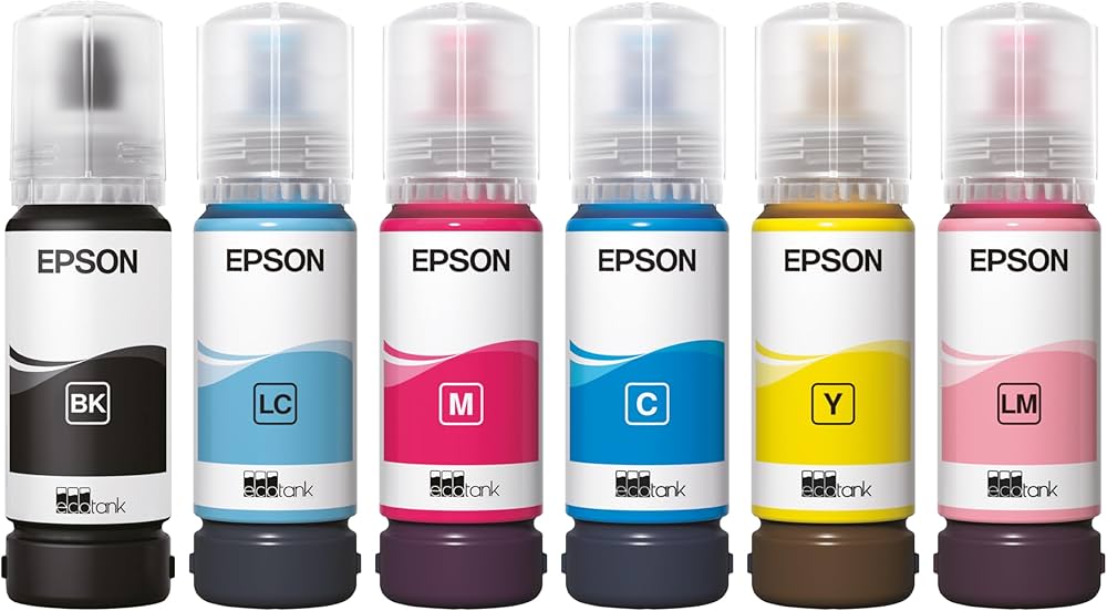 Epson 108 EcoTank Light Cyan ink bottle