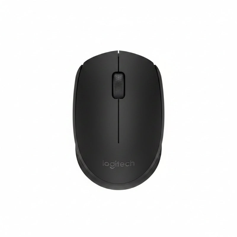 Logitech M171 Wireless Mouse for PC, Mac, Laptop, 2.4 GHz with USB Mini Receiver, Optical Tracking, 12-Months Battery Life, Ambidextrous - Black