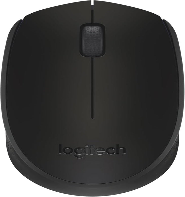 Logitech M171 Wireless Mouse for PC, Mac, Laptop, 2.4 GHz with USB Mini Receiver, Optical Tracking, 12-Months Battery Life, Ambidextrous - Black