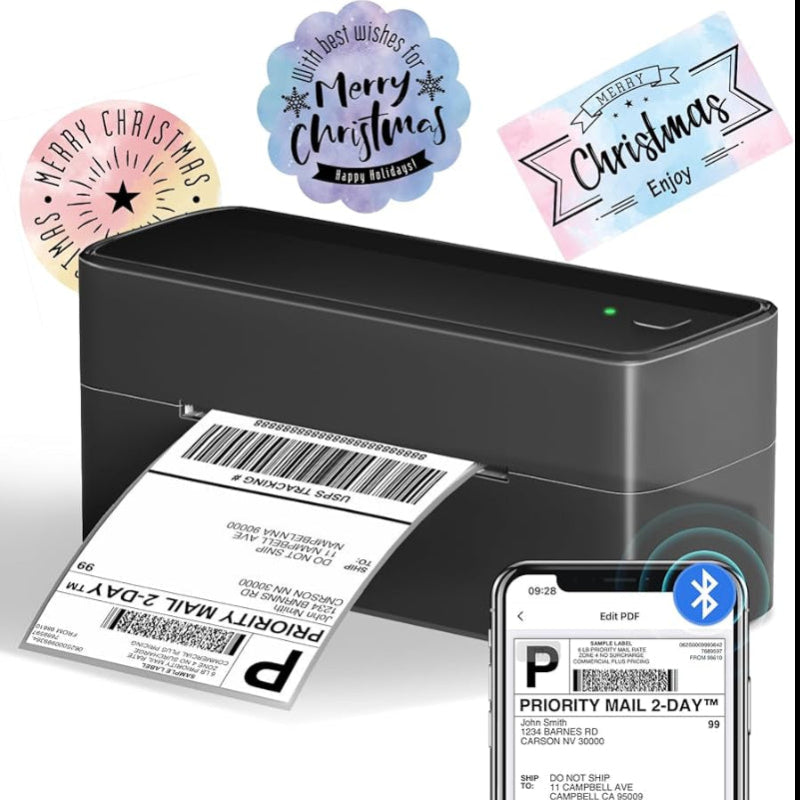 Phomemo Bluetooth Shipping Label Printer for Packages - 4x6 Thermal Label Printer for Small Business - Sticker Printer for Phone&PAD&PC