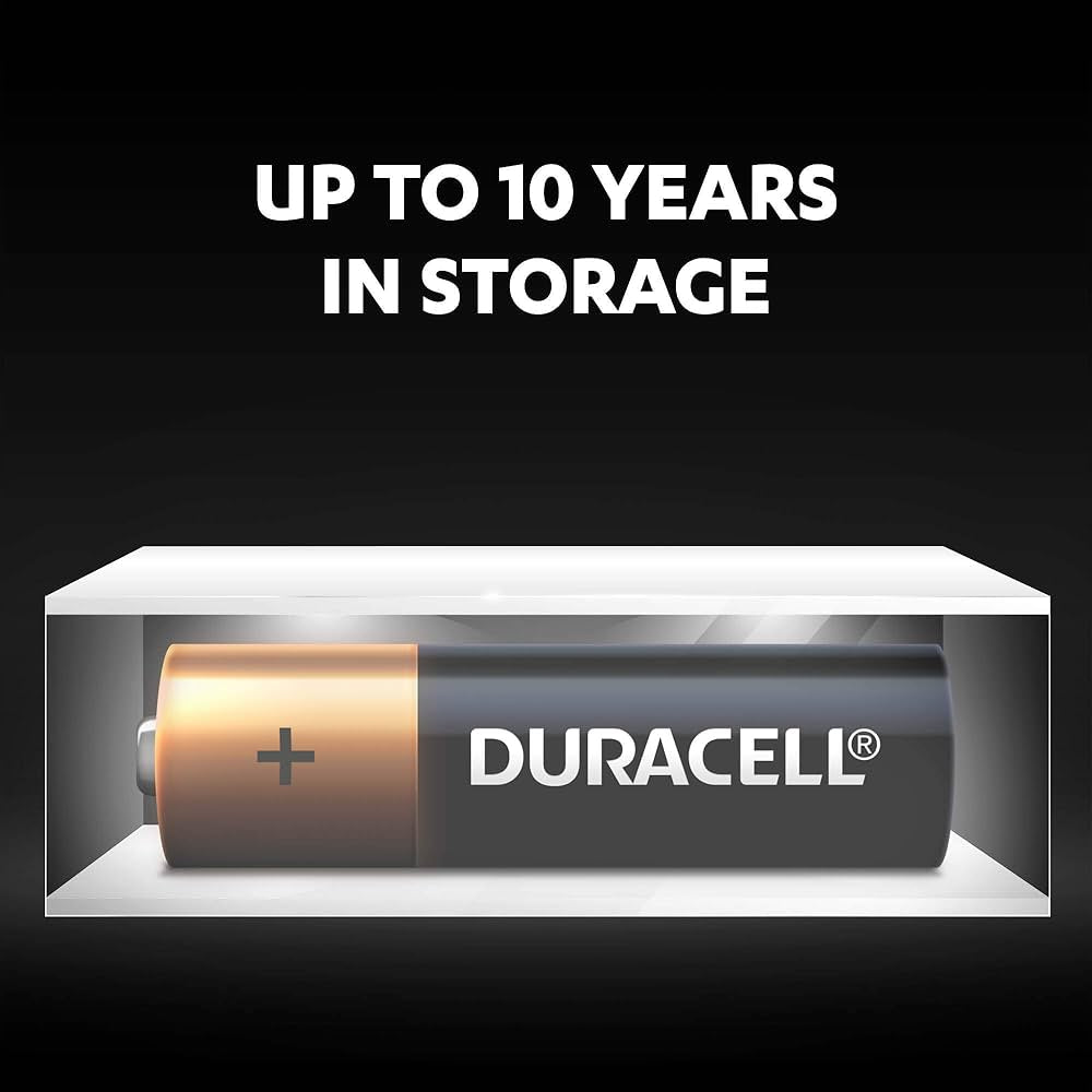 Duracell AA Alkaline Batteries – 100% Longer Lasting, Leak-Proof, 10-Year Storage Life – Multi-Purpose Use – 20 Pcs in a Box