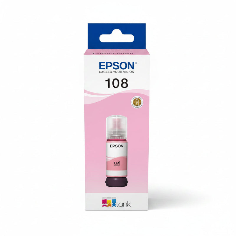 Epson 108 EcoTank Light Magenta ink bottle