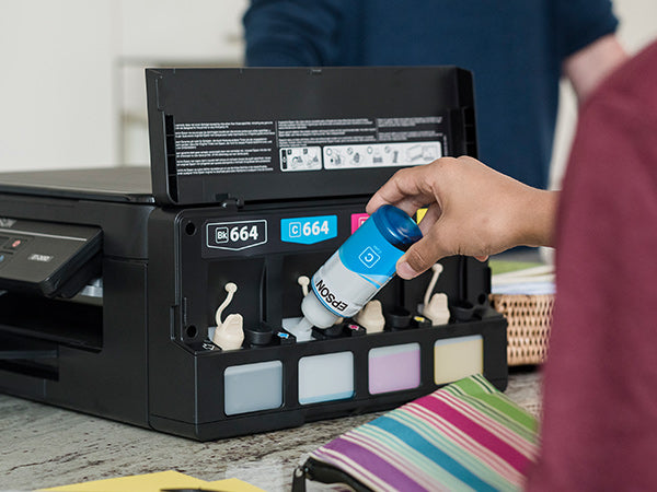 Epson T6643 EcoTank Ink Bottle, Magenta Ink for Printer Refill, 70ml