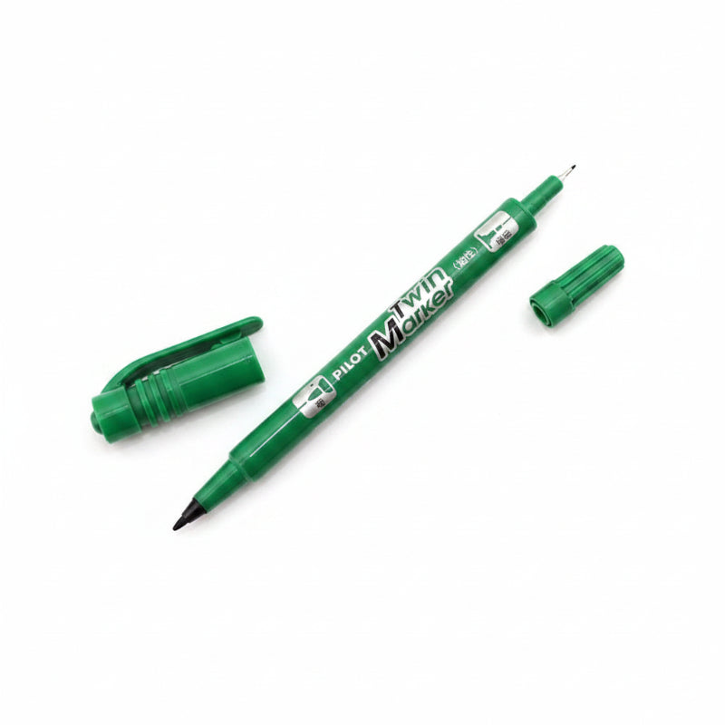 Pilot Sca-TM Extra Fine Twin Marker, Pack of 12, Green