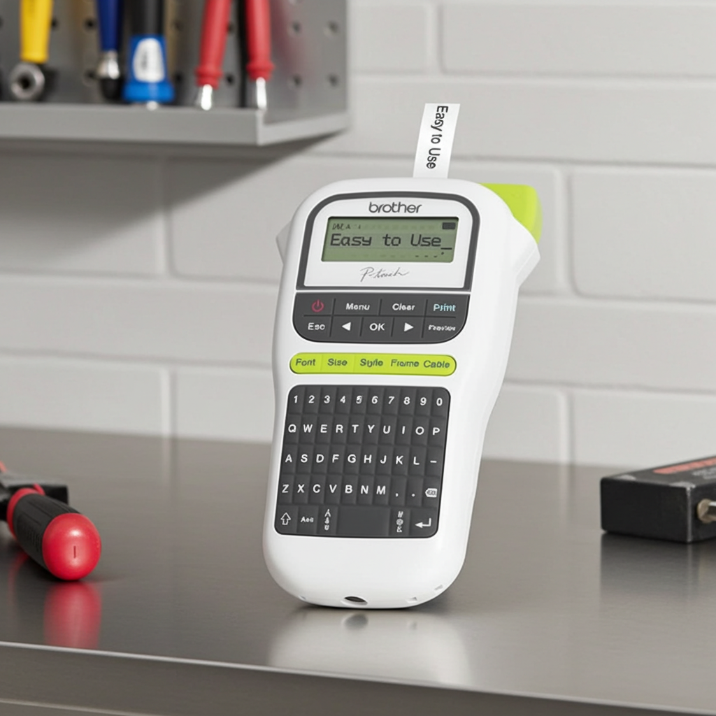 Brother PT-H110 Label Printer, Portable Label Maker, English, Arabic & Farsi Keyboard, Up to 12mm label