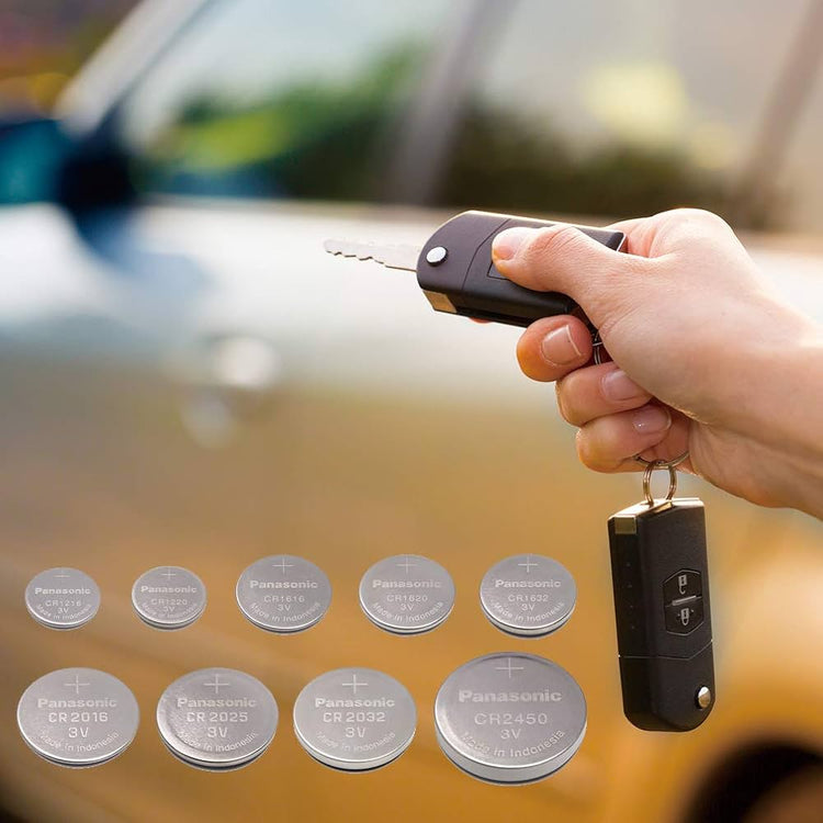 Panasonic CR2032 cr-2032 3V Coin Cell Lithium Battery (Pack of 5 Batteries)