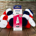 Epson T6643 EcoTank Ink Bottle, Magenta Ink for Printer Refill, 70ml